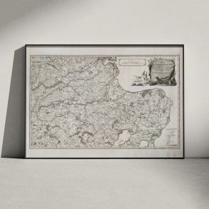 Dronningborg og Kale Amter 1791 - Historisk Kort