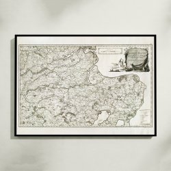 Dronningborg og Kale Amter 1791 - Historisk Kort