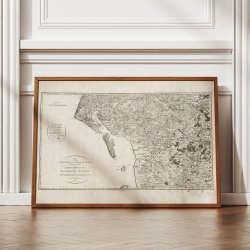 Koldinghuus og Riberhuus Amter 1811 - Historisk Kort