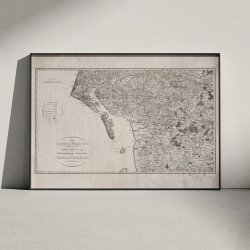 Koldinghuus og Riberhuus Amter 1811 - Historisk Kort