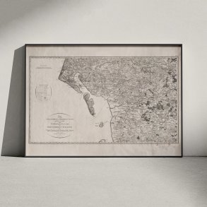 Koldinghuus og Riberhuus Amter 1811 - Historisk Kort