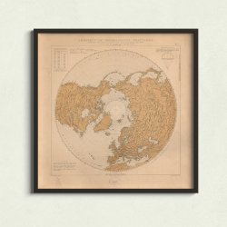 Jorden set fra oven 1893 - Anskuelsestavle