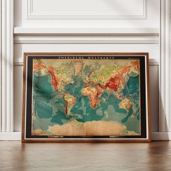 Verdenskort 1914 - Skolekort