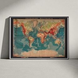 Verdenskort 1914 - Skolekort