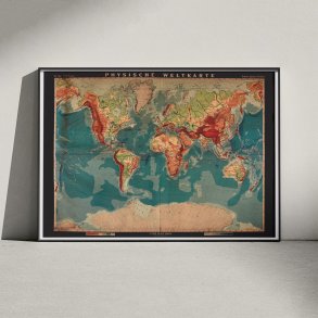 Verdenskort 1914 - Skolekort