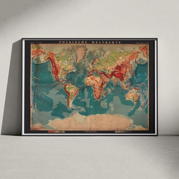 Verdenskort 1914 - Skolekort