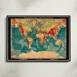 Verdenskort 1914 - Skolekort