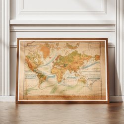 Kort over Jorden 1929 - Anskuelsestavle