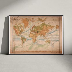 Kort over Jorden 1929 - Anskuelsestavle