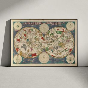 Planisphrium Cleste 1680 - Stjernerne p himlen