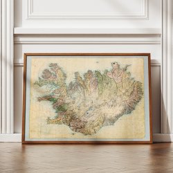 Island 1849 - Administrativ inddeling og topografi