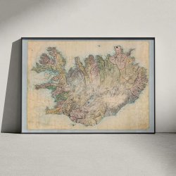 Island 1849 - Administrativ inddeling og topografi