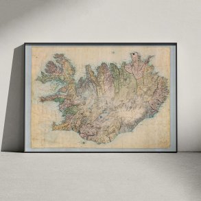 Island 1849 - Administrativ inddeling og topografi