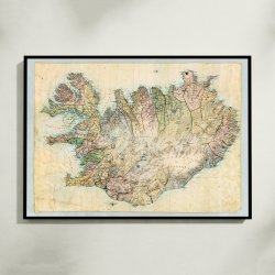 Island 1849 - Administrativ inddeling og topografi