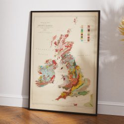 British Islands 1912 - Geologisk kort