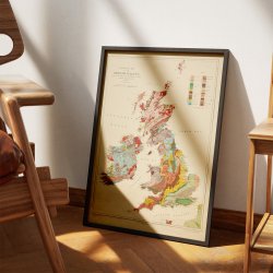 British Islands 1912 - Geologisk kort