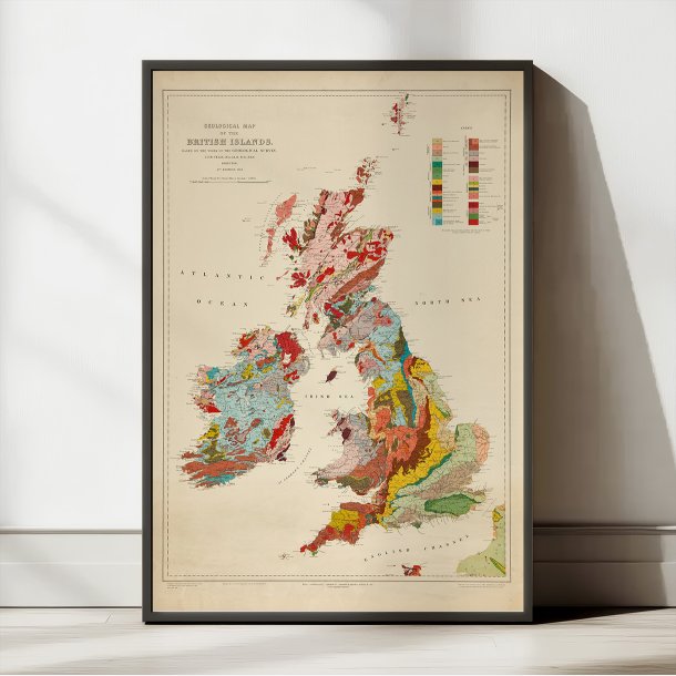 British Islands 1912 - Geologisk kort