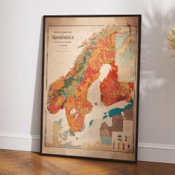 Skandinavien 1908 - Geologisk oversigtskort