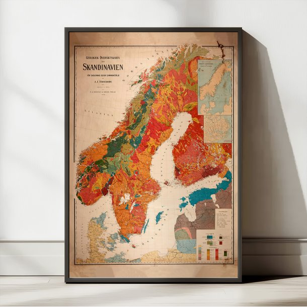 Skandinavien 1908 - Geologisk oversigtskort
