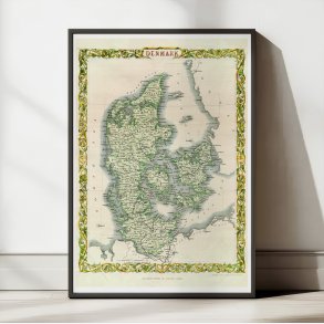 Danmark 1855-1860 - Kort & plakat