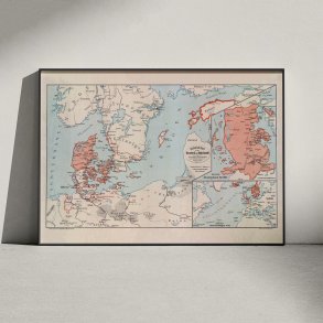 Danmark & naboerne 1898 - Kort og plakat