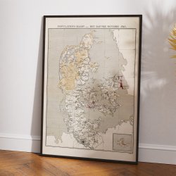 Det danske Monarki 1845 - Demografikort