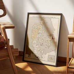 Det danske Monarki 1845 - Demografikort