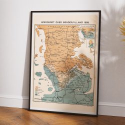 Sprogkort over Snderjylland 1889 - Befolkningsforhold