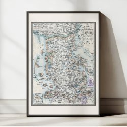 Hertugdmmet Slesvig 1850 - Militrkort