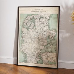 Krigsoperationer i Nrrejylland 1848-50 - Historisk kort