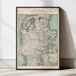 Krigsoperationer i Nrrejylland 1848-50 - Historisk kort