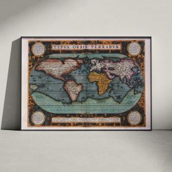 Verdenskort 1595 - Typus Orbis Terrarum