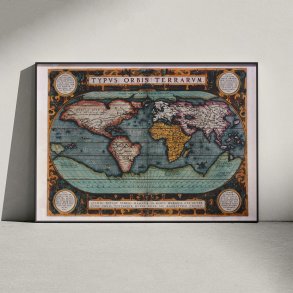 Verdenskort 1595 - Typus Orbis Terrarum