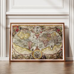 Verdenskort 1594 - Orbis terrarum typus