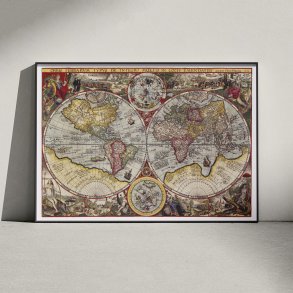 Verdenskort 1594 - Orbis terrarum typus
