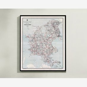 Dansk Cycle Ring 1895 - Sjlland - 55x68 cm