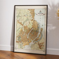 Kbenhavn og forstder 1899 - Vintage bykort
