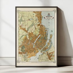 Kbenhavn og forstder 1899 - Vintage bykort