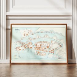 Holmen med Flaadens Leje 1942 - Militrkort