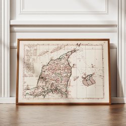 Landkort over Vendsyssel - 1650