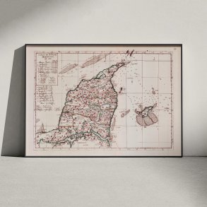 Landkort over Vendsyssel - 1650