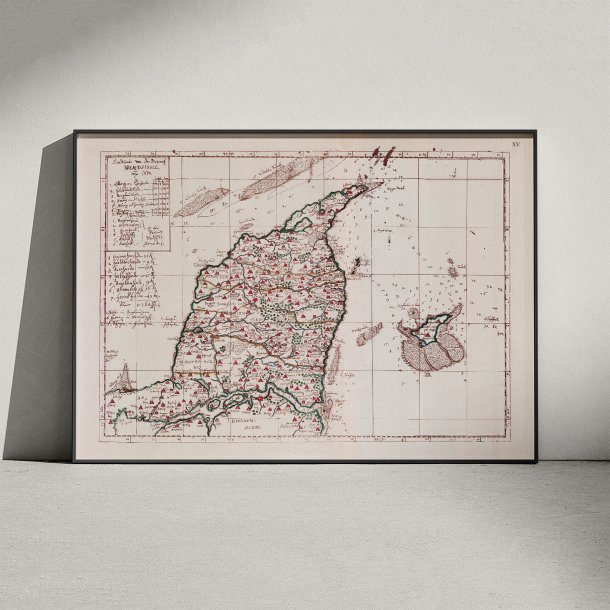 Landkort over Vendsyssel - 1650