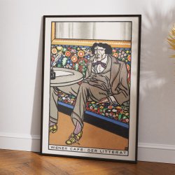 Viennese Caf 1911 - Litteraten plakat
