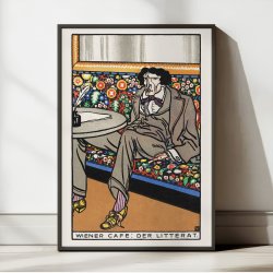 Viennese Caf 1911 - Litteraten plakat