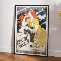 Encre L. Marquet 1892 - Art Nouveau plakat