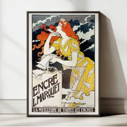 Encre L. Marquet 1892 - Art Nouveau plakat