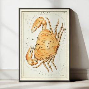 Stjernetegnet Krebs - astronomisk kort