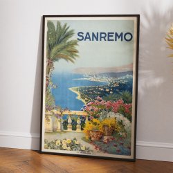 Sanremo Italien - Reklameplakat