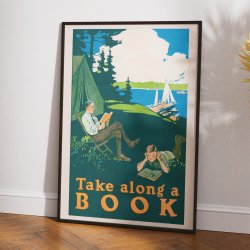 Take Along a Book 1910 - Plakat
