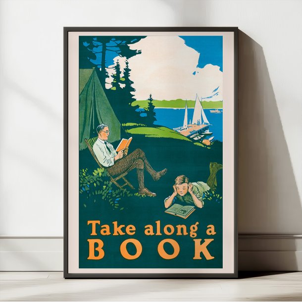 Take Along a Book 1910 - Plakat